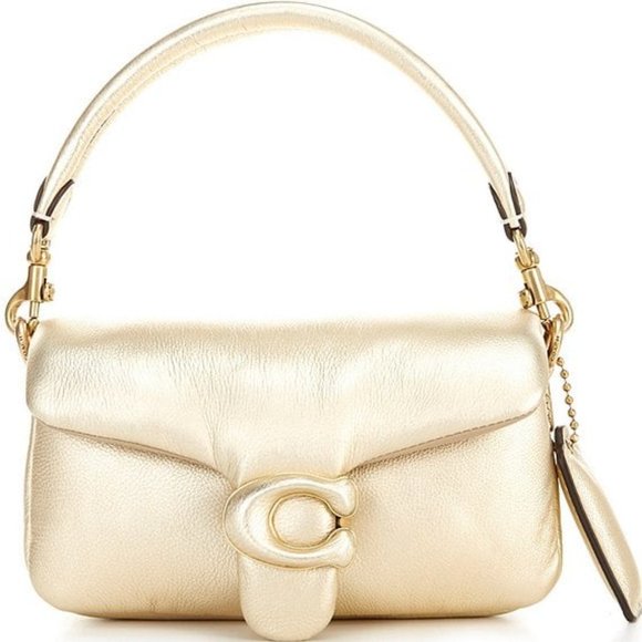 Coach Handbags - COACH Metallic Soft Calf Leather Pillow Tabby 18 Shoulder Bag
